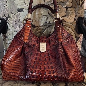 BRAHMIN - Pecan Elisa Satchel/Hobo